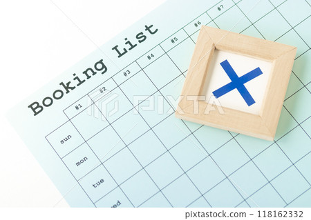 Framed symbols: Cross and Booking List 118162332