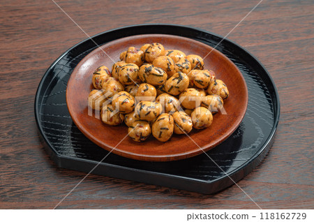 Traditional Japanese snack: bean confectionery Traditional Japanese snack: bean confectionery 118162729