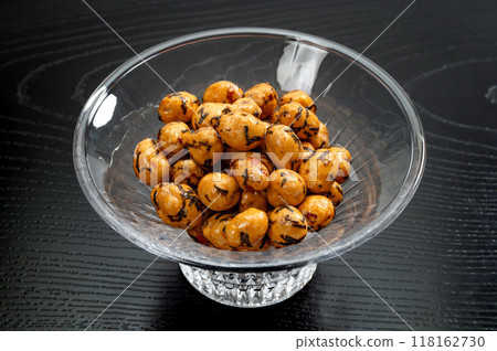 Traditional Japanese snack: bean confectionery 118162730