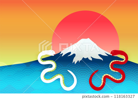 蛇新年賀卡生肖背景 蛇新年賀卡生肖背景 118163327