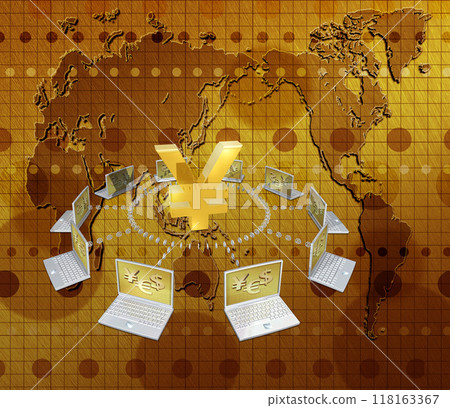 訪問匯率和日圓市場匯率 118163367