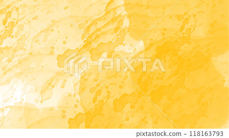 Abstract yellow watercolor background.Hand painted watercolor. vector 118163793