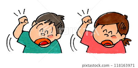 孩子擺姿勢 118163971