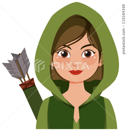 Elf Archer in Green Hood Elf Archer in Green Hood 118164398