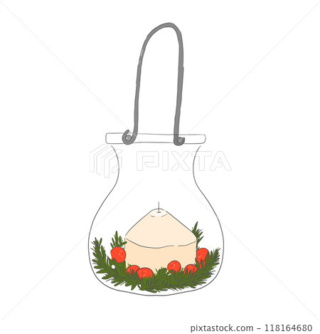 christmas, glass, candle 118164680