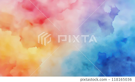 Abstract Watercolor Background with Color Gradients and Textured Surface 118165036