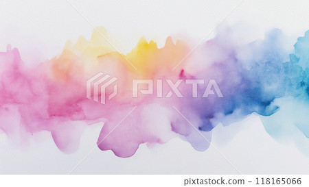 Abstract Watercolor Background with Color Gradients and Textured Surface 118165066