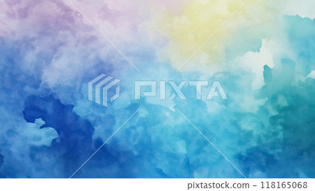 Abstract Watercolor Background with Color Gradients and Textured Surface 118165068