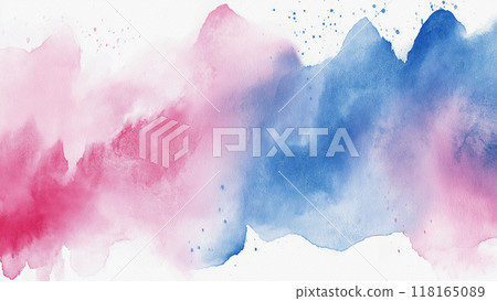 Abstract Watercolor Background with Color Gradients and Textured Surface 118165089