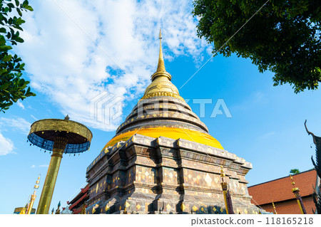 beautiful architecture at Pra That Lampang Luang in Thailand beautiful architecture at Pra That Lampang Luang in Thailand 118165218