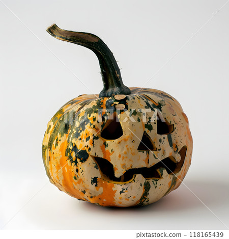 Cute ghostly pumpkin illustration for Halloween Cute ghostly pumpkin illustration for Halloween 118165439
