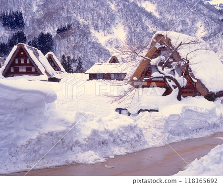 “世界文化遺產”Gokayama,菅沼著名的家庭聚落雪域/國家指定重要的傳統建築群保護區/國家指定古蹟 “世界文化遺產”Gokayama,菅沼著名的家庭聚落雪域/國家指定重要的傳統建築群保護區/國家指定古蹟 118165692