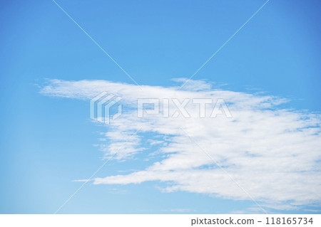 秋天的天空 藍天 晴朗的天空 素材 九月 秋天的天空 藍天 晴朗的天空 素材 九月 118165734