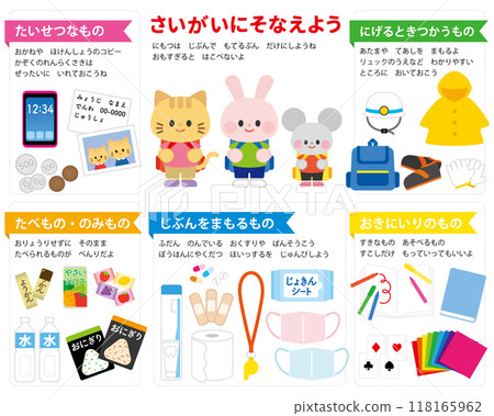 2024-How to make a disaster prevention backpack for children illustration 118165962