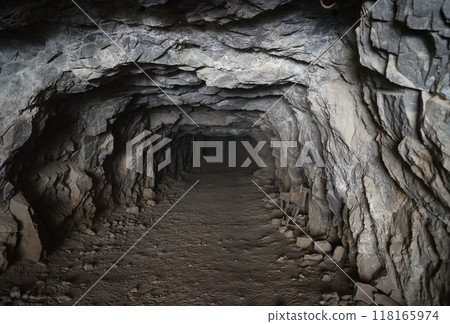 Tunnel after the mine 118165974