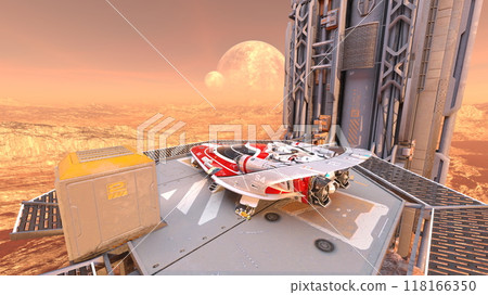 Spacecraft hangar Spacecraft hangar 118166350