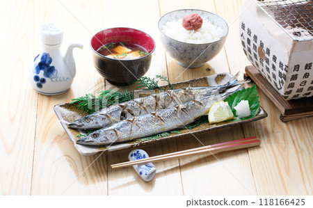 鹽烤秋刀魚 鹽烤秋刀魚 118166425