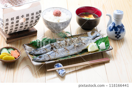 鹽烤秋刀魚 118166441