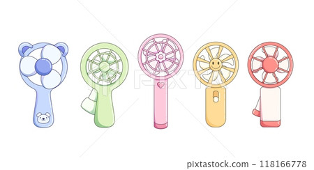 Cute portable handheld electric fan. Cute portable handheld electric fan. 118166778