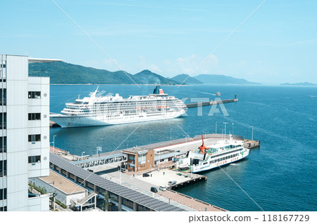 Asuka II entering Takamatsu Port (photographed in August 2024) 118167729
