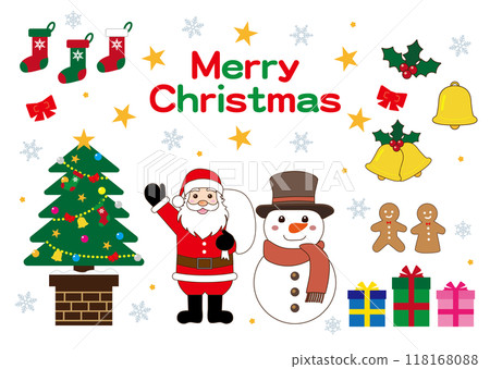 Cute Santa Claus Christmas illustration 118168088