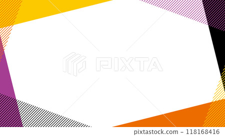 Geometric frame stripe Halloween color Geometric frame stripe Halloween color 118168416