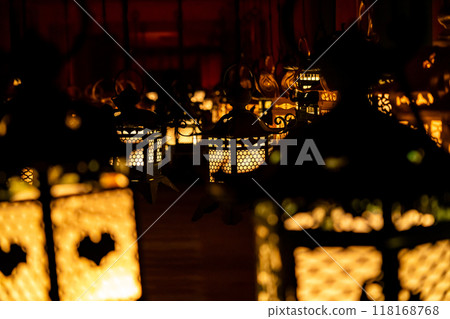 [Nara Prefecture] Kasuga Taisha Shrine, where many lanterns are beautifully illuminated in the darkness of night 118168768