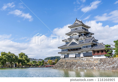 長野縣松本市，國寶松本城，陽光明媚的日子 118168905