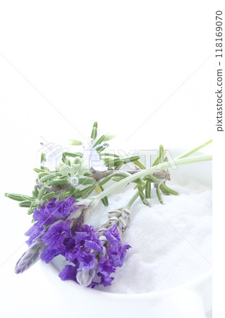 Bath salts and rosemary Bath salts and rosemary 118169070