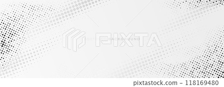 Abstract dirty black halftone dot on white background. Minimal clean modern banner. Illustration vector Abstract dirty black halftone dot on white background. Minimal clean modern banner. Illustration vector 118169480
