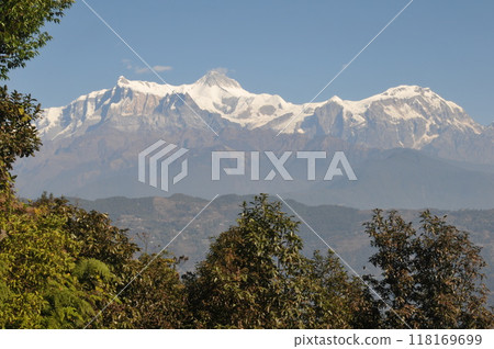 尼泊爾、博卡拉、喜馬拉雅山、安納布爾納峰、卡拉班山 118169699