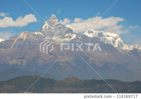 Nepal, Pokhara, Himalayas, Machhapuchhre, Karavan Hills 118169717