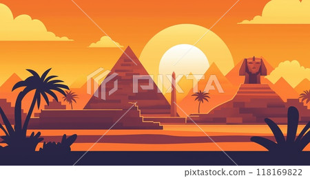 one of amazing building of the world called Pyramid of ancient Egypt and sphinx one of amazing building of the world called Pyramid of ancient Egypt and sphinx 118169822
