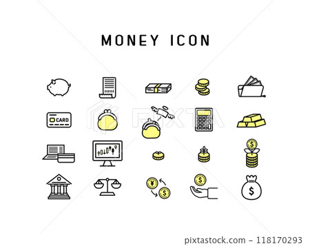 簡單的錢圖示 set_1 簡單的錢圖示 set_1 118170293