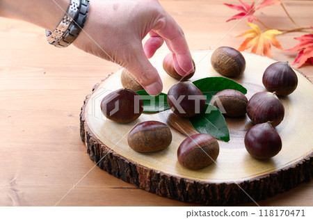Autumn taste chestnut Autumn taste chestnut 118170471