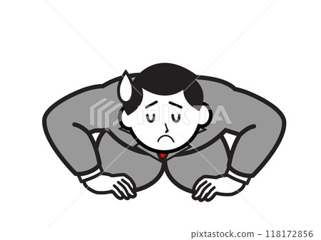 kneeling businessman 118172856