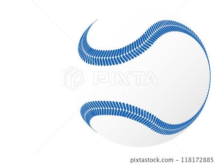 Blue seamed baseball. Major League Baseball image illustration. Blue seamed baseball. Major League Baseball image illustration. 118172885