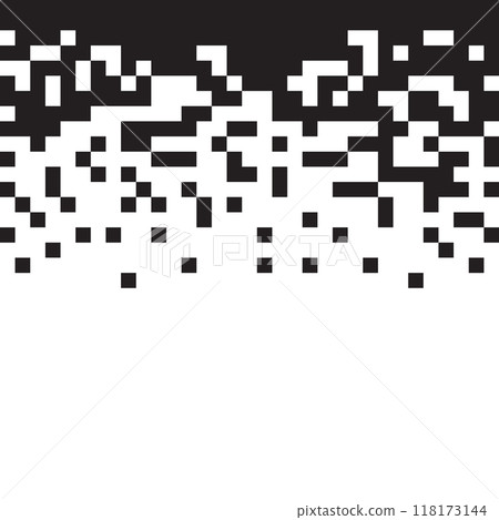 Dissolve pixel disperse blocks. Dust fragment, broken dots texture. Fractured disperse. Mosaic filled square dotted abstract pattern Dissolve pixel disperse blocks. Dust fragment, broken dots texture. Fractured disperse. Mosaic filled square dotted abstract pattern 118173144