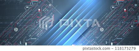 Abstract technology concept. Computer code background. Hand drawn vector illustration. 118173279