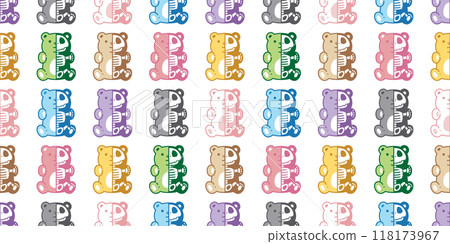 bear polar seamless pattern halloween skeleton skull bone teddy doll sitting colorful vector pet doodle cartoon gift wrapping paper scarf isolated repeat wallpaper tile background illustration design bear polar seamless pattern halloween skeleton skull bone teddy doll sitting colorful vector pet doodle cartoon gift wrapping paper scarf isolated repeat wallpaper tile background illustration design 118173967