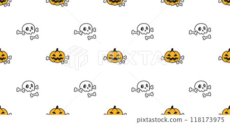 halloween seamless pattern pumpkin skull bone vector jack o lantern cartoon character doodle tile background gift wrapping paper scarf isolated repeat wallpaper halloween seamless pattern pumpkin skull bone vector jack o lantern cartoon character doodle tile background gift wrapping paper scarf isolated repeat wallpaper 118173975