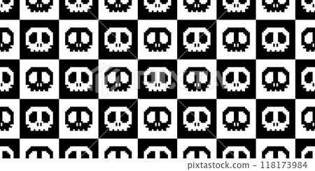 skull seamless pattern pixel Halloween checked vector cartoon skeleton doodle tile background scarf isolated gift wrapping paper repeat wallpaper illustration design skull seamless pattern pixel Halloween checked vector cartoon skeleton doodle tile background scarf isolated gift wrapping paper repeat wallpaper illustration design 118173984