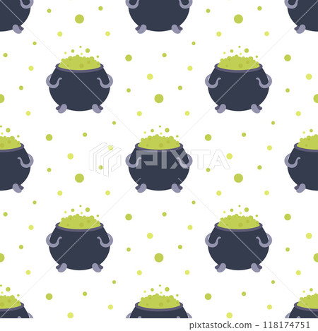 witches pot seamless pattern witches pot seamless pattern 118174751