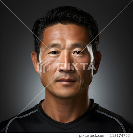 face of asian man face of asian man 118174793