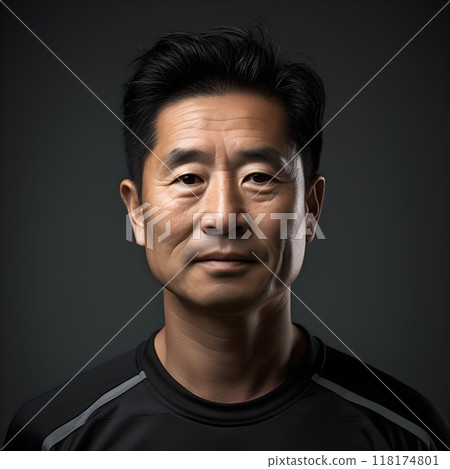 Portrait of serious man with neutral background Portrait of serious man with neutral background 118174801