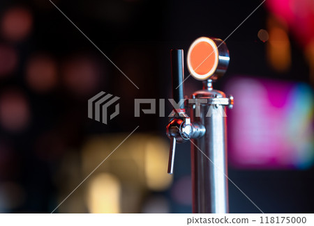 Beer tap standing alone waiting for bartender Beer tap standing alone waiting for bartender 118175000