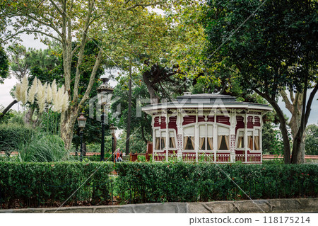 gazebo in the garden of the Yildiz Palace in Istanbul gazebo in the garden of the Yildiz Palace in Istanbul 118175214