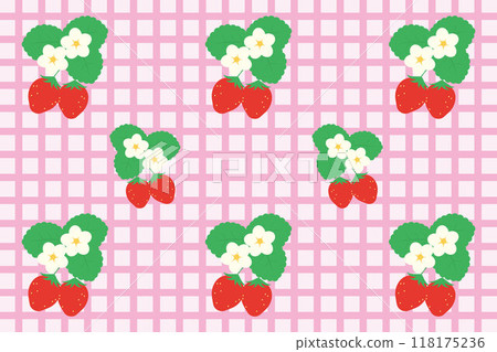 Strawberry girly wallpaper illustration Strawberry girly wallpaper illustration 118175236