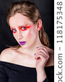 Fashion Portrait with Bold Makeup 118175348