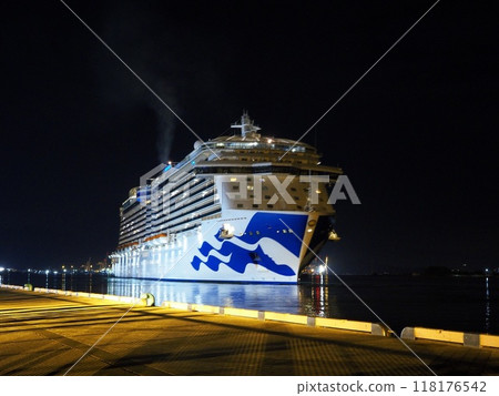 Shizuoka Prefecture, Royal Princess at Hinode Pier, April 118176542